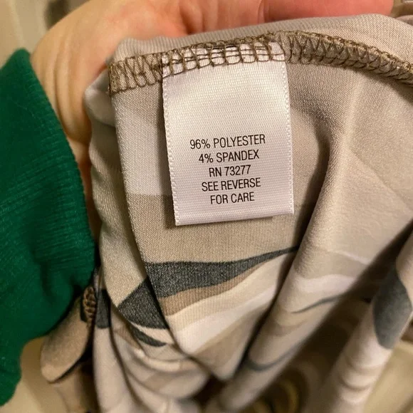 Dana Buchman L Blouse Large Beaded Short Sleeve Top Shirt Lg Stretch - Picture 6 of 8